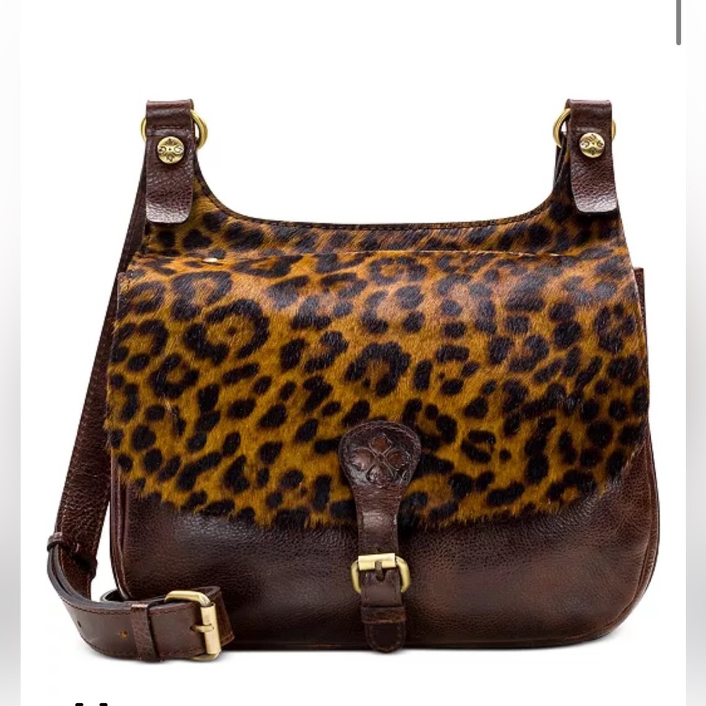 Patricia Nash
Leopard London Leather Saddle Bag